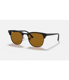 Ray-Ban Clubmaster Classic Sunglasses Black and Brown RB3016