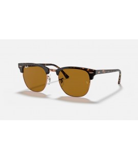 Ray-Ban Clubmaster Classic Sunglasses Havana and Brown RB3016