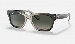 Ray-Ban Burbank Sunglasses Transparent Grey and Grey RB2283