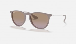 Ray-Ban Erika Classic Sunglasses Dark Sand and Brown/Violet RB4171