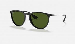 Ray-Ban Erika Classic Sunglasses Black and Green RB4171