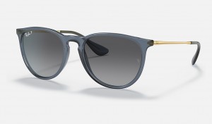 Ray-Ban Erika Classic Sunglasses Transparent Blue and Grey RB4171