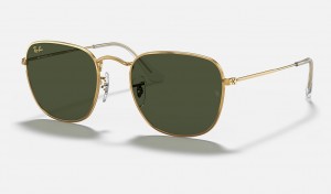 Ray-Ban Frank Legend Gold Sunglasses Gold and Green RB3857