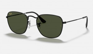 Ray-Ban Frank Legend Gold Sunglasses Black and Green RB3857