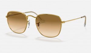Ray-Ban Frank Legend Gold Sunglasses Gold and Light Brown RB3857