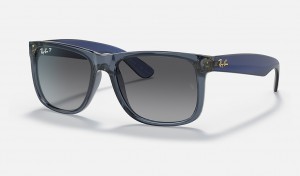 Ray-Ban JustClassic Sunglasses Transparent Blue and Grey RB4165
