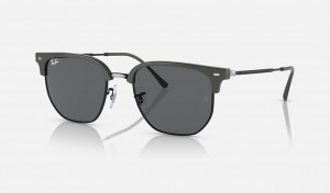 Ray-Ban New Clubmaster Sunglasses Grey On Black and Dark Grey RB4416