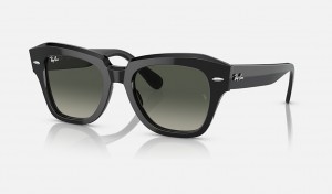 Ray-Ban State Street Sunglasses Black and Grey RB2186
